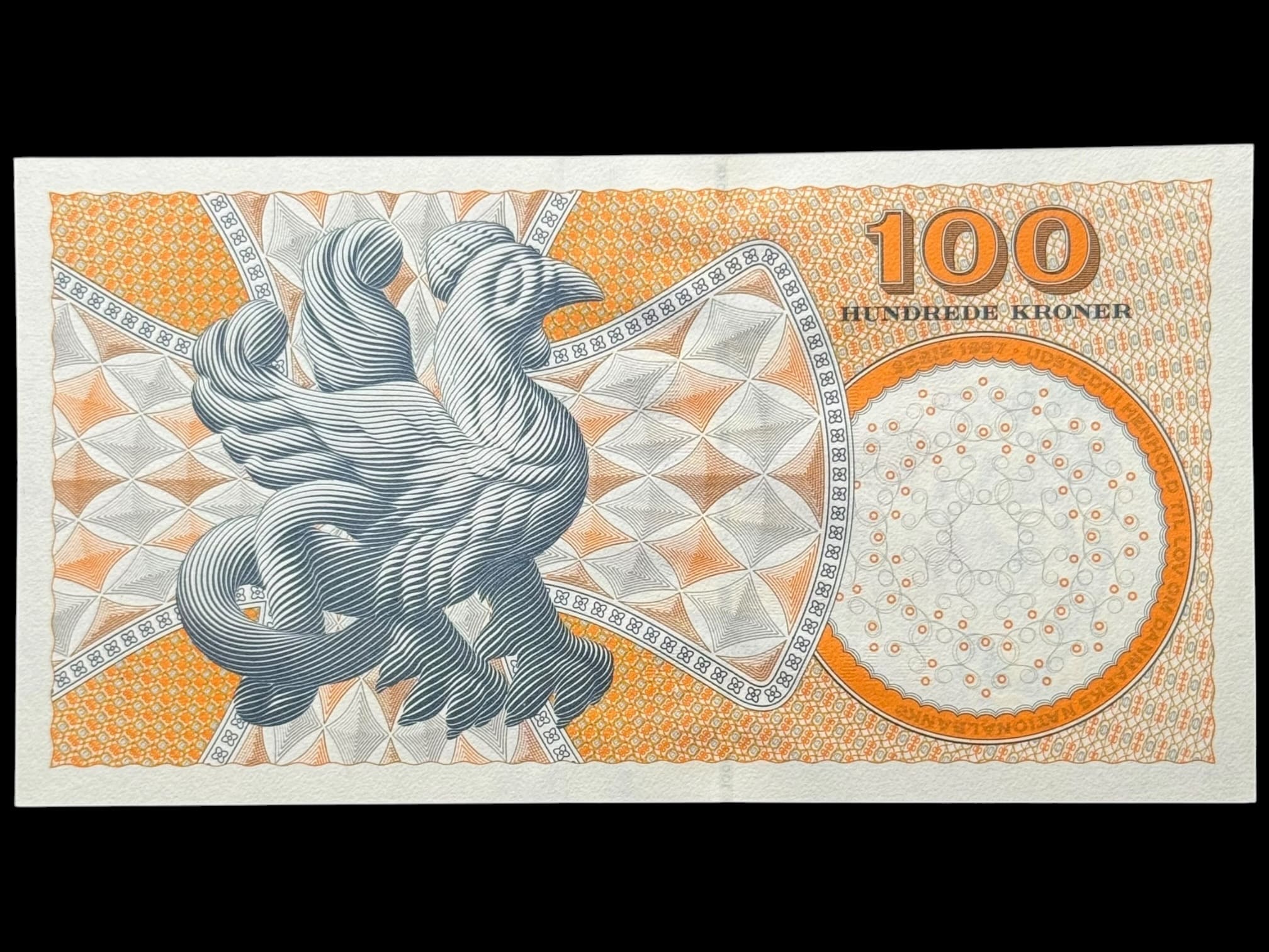 100 kroner 1999 A1, Heering/Torben Nielsen, Nr. 282933N, Sieg 147, Pick 56, Kva. 0 - Image 2