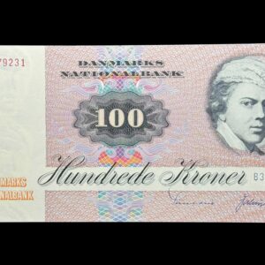 100 kroner 1979 B3, Valeur/Sunesen, Nr. 0179231, Sieg 142, DOP 151, Pick 51, Kva. 0