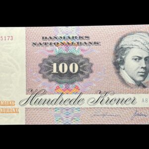 100 kroner 1978 A8, Valeur/Svend Andersen, Nr. 8895173, Sieg 142, DOP 151, Pick 51, Kva. 0