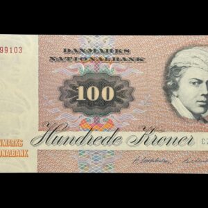 100 kroner 1984 C7, Billestrup/R. Mikkelsen, Nr. 2399103, Sieg 142, DOP 151, Pick 51, Kva. 0