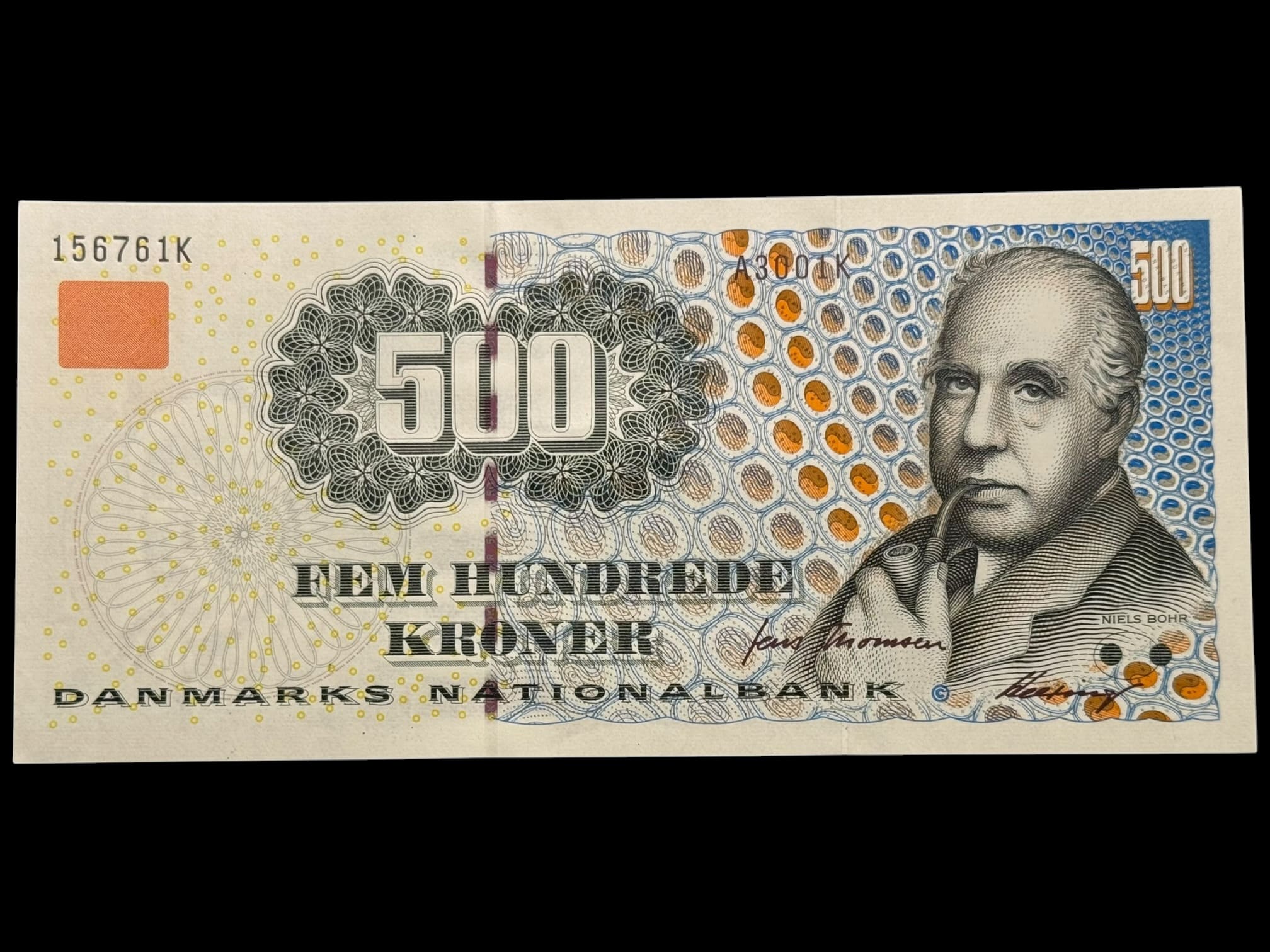 500 kroner 2000 A3, Heering/Jens Thomsen, Nr. 156146D-K, Sieg 149, DOP 158, Pick 58, Kva. 0 "Modelfoto
