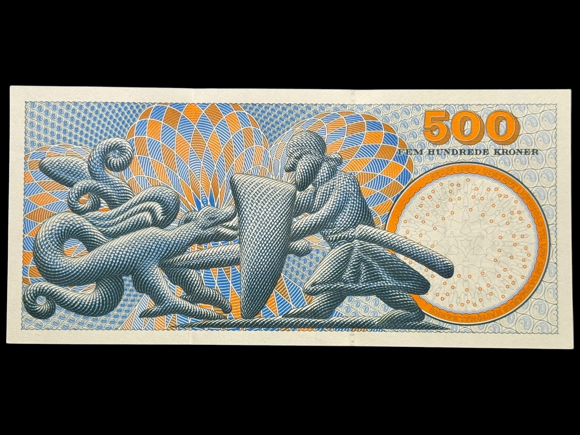 500 kroner 2000 A3, Heering/Jens Thomsen, Nr. 156146D-K, Sieg 149, DOP 158, Pick 58, Kva. 0 "Modelfoto - Image 2