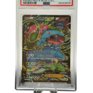 Pokemon TCG, 2014 Pokemon, XY Black Star Promo, Red and Blue Collection, Venusaur Ex #XY123, PSA 7, POP 1.091