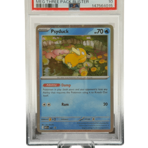 Pokemon TCG, 2025 Pokemon, Black Star Promo, Mega Evolution 3 Pack Blister, Psyduck #007, PSA 10, POP 568