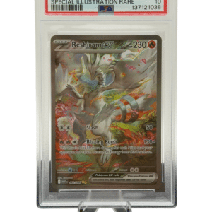 Pokemon TCG, 2025 Pokemon, Scarlet and Violet, White Flare, Special Illustration Rare, Reshiram Ex #166, PSA 10