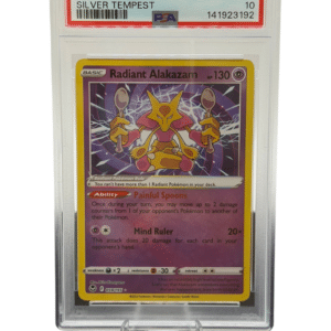 Pokemon TCG, 2022 Pokemon, Sword and Shield, Silver Tempest, Radiant Alakazam #59, PSA 10, POP 2.687