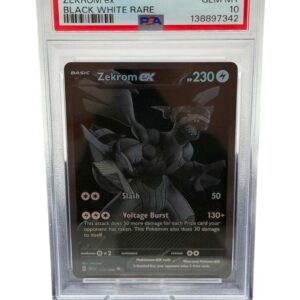 Pokemon TCG, 2025 Pokemon, Scarlet and Violet, Black Bolt Black White, Rare, Zekrom Ex #172, PSA 10