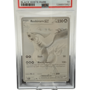 Pokemon TCG, 2025 Pokemon, Scarlet and Violet, White Flare Black White, Rare, Reshiram Ex #173, PSA 10, POP 5.662