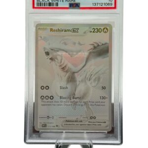 Pokemon TCG, 2025 Pokemon, Scarlet and Violet, White Flare Black White, Rare, Reshiram Ex #173, PSA 10