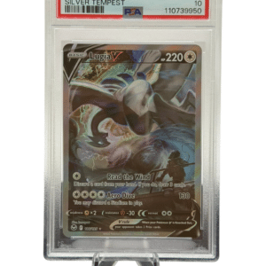 Pokemon TCG, 2022 Pokemon, Sword and Shield, Silver Tempest, Lugia V #186, PSA 10