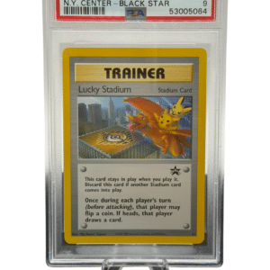 Pokemon TCG, 2001 Pokemon, Black Star Promo, New York Center, Lucky Stadium #41, PSA 9, POP 417