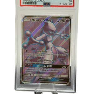 Pokemon TCG, 2017 Pokemon, Sun and Moon, Shining Legends, Mewtwo GX #72, PSA 10, POP 938