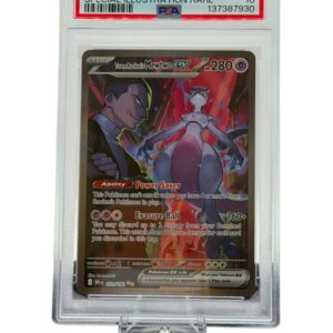 Pokemon TCG, 2025 Pokemon, Scarlet and Violet, Destined Rivals, Special Illustration Rare, Team Rocket’s Mewtwo Ex #231, PSA 10