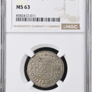 1617, 4 skilling, Chr.IX, Sieg 43.2, Hede 100B, Kva. 0, Graderet MS 63 af NGC