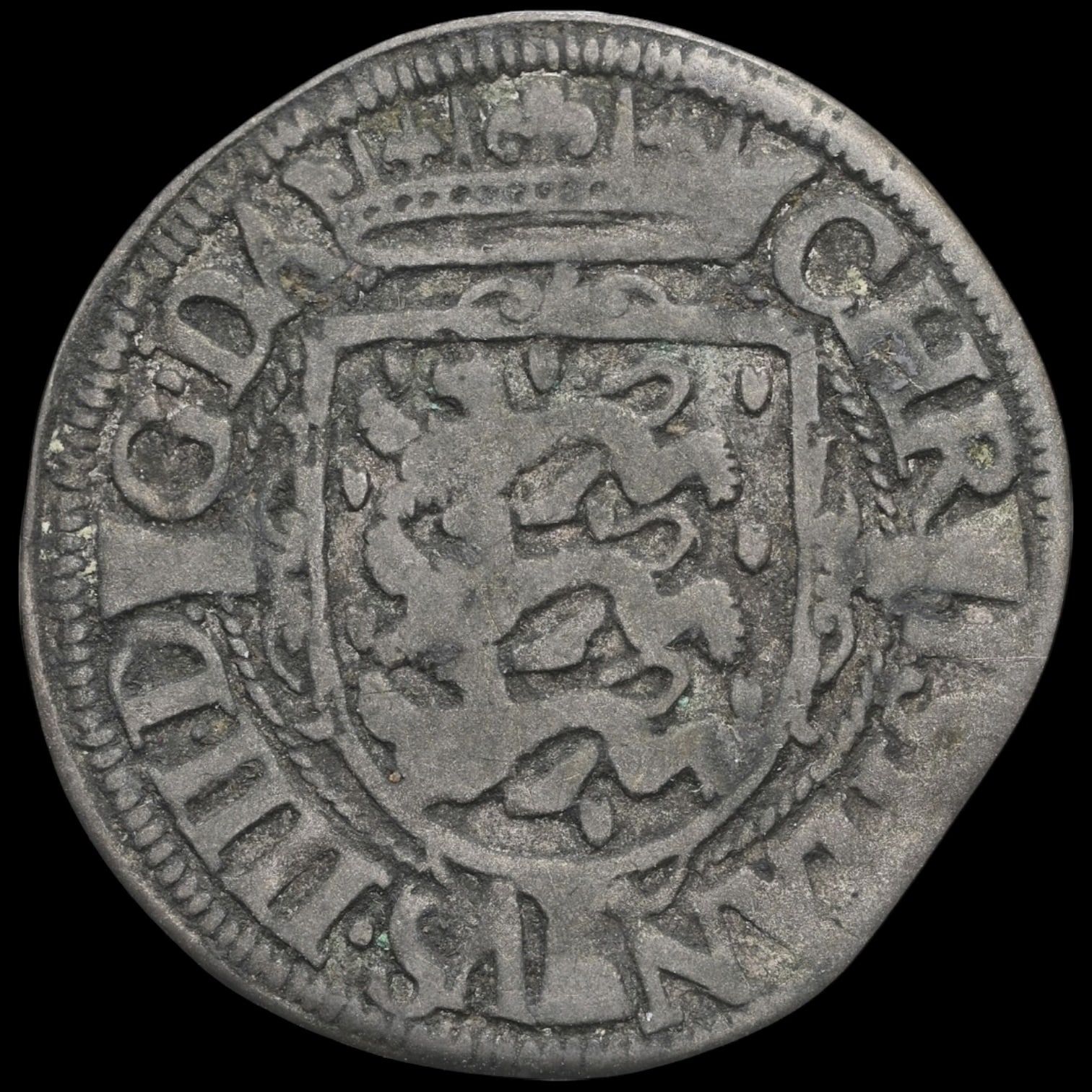1607, 2 skilling, Chr.IV, Sieg 30.2, Hede 79B, Schou 31 Bruun 4742, Kva. 1, Graderet VF 25 af NGC, ex. L.E.Bruun “original samleretiket medfølger” Sjælden årgang. - Image 4