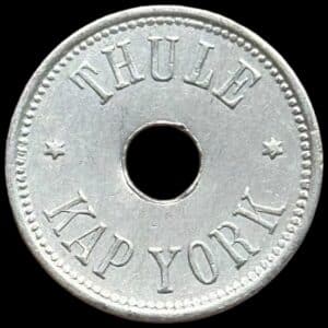 Grønland, 25 øre 1910, Thule Kap York, Sieg 6.2, Kva. 01