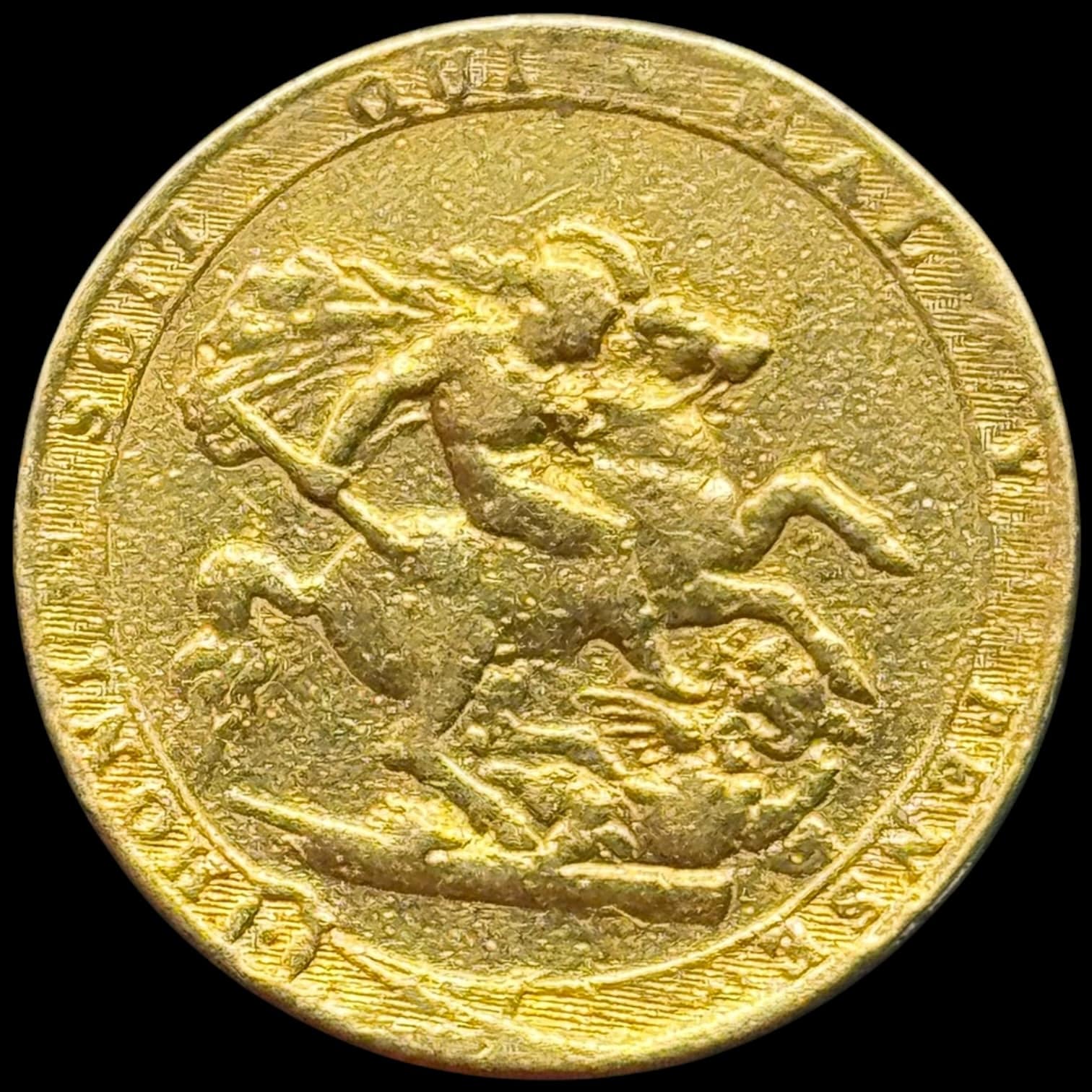 Storbritannien, Sovereign 1817, George III, Marsh 1, S.3785, 7,95 g, Au 22 karat/0.917, Kva. 1 renset, monteringspor - Image 2
