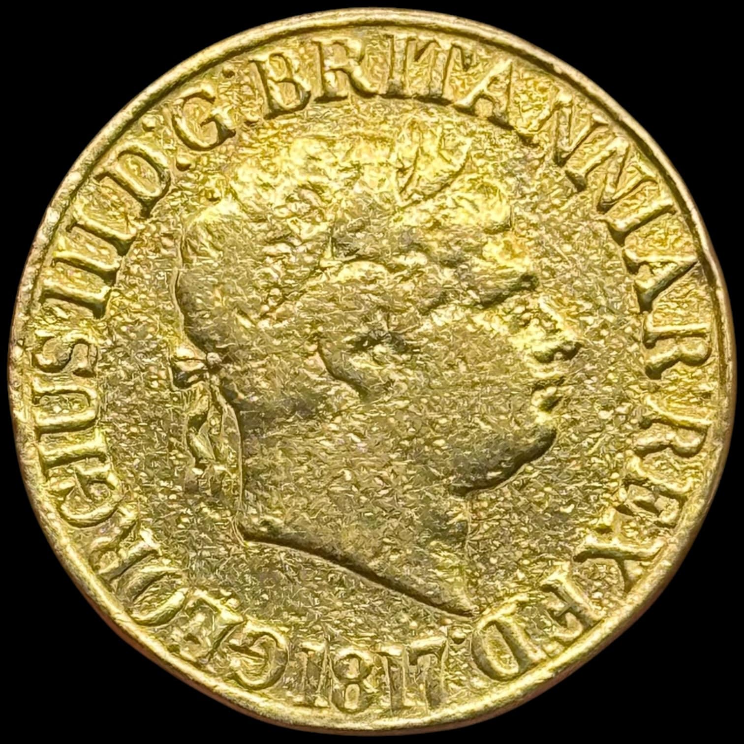 Storbritannien, Sovereign 1817, George III, Marsh 1, S.3785, 7,95 g, Au 22 karat/0.917, Kva. 1 renset, monteringspor - Image 4