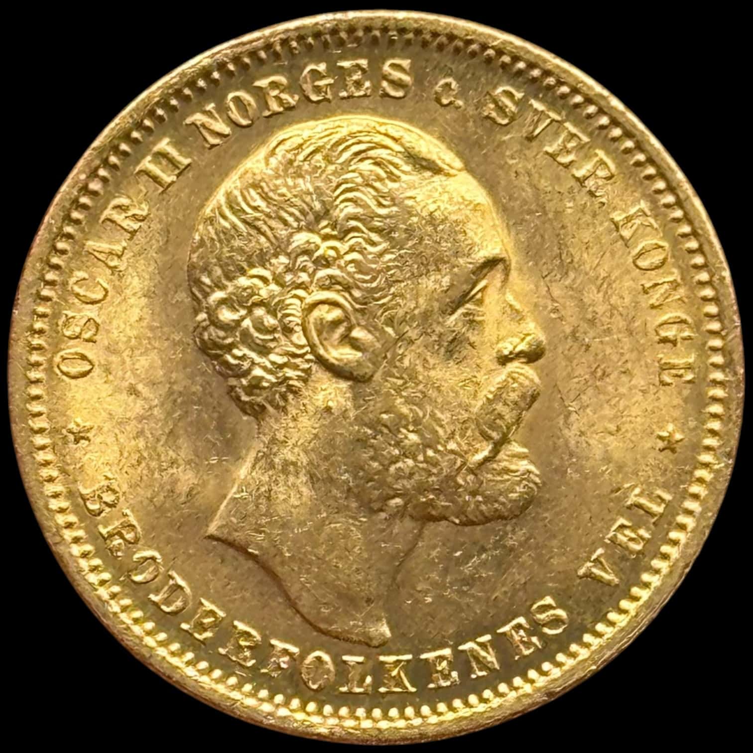 Norge, 20 kroner 1878, Oscar II, Sieg 104, NM 5, 8,96g, Au, Kva. 0-01 - Image 2