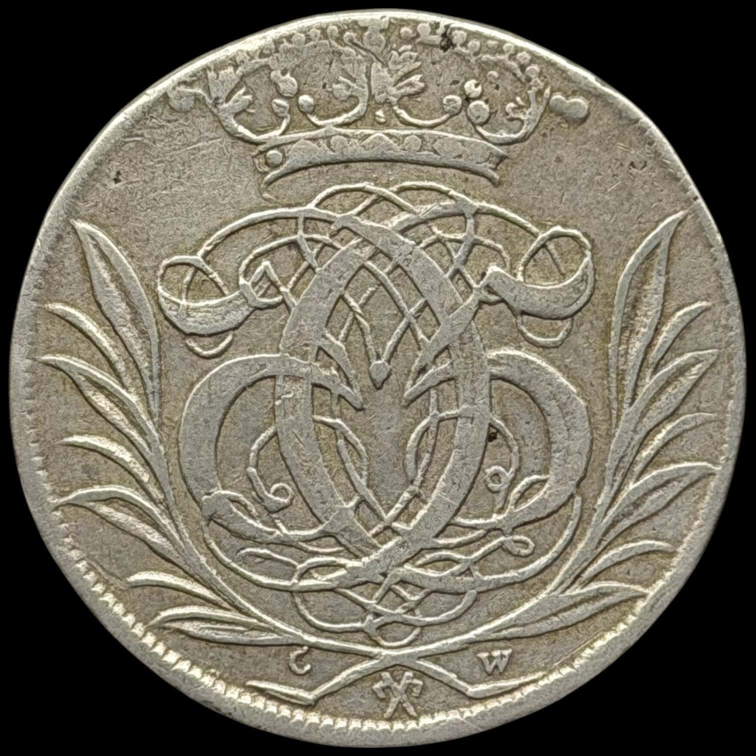 1694, 2 mark, Glückstadt, Chr.V, Sieg 135.1, Hede 126A, Kva. 1+ "Sjælden" Ex. BR 2537/5044 - Image 2