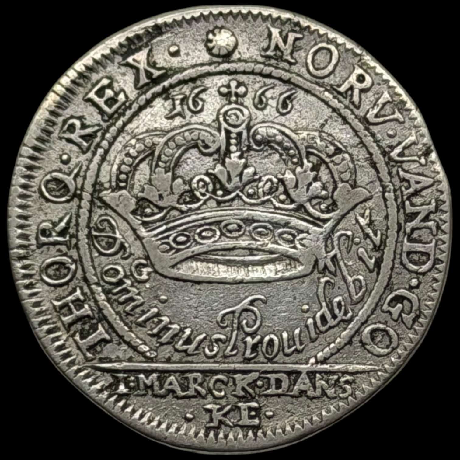 1666, 1 mark, Fre.III, Sieg 27, Hede 111, Kva. 1+-1