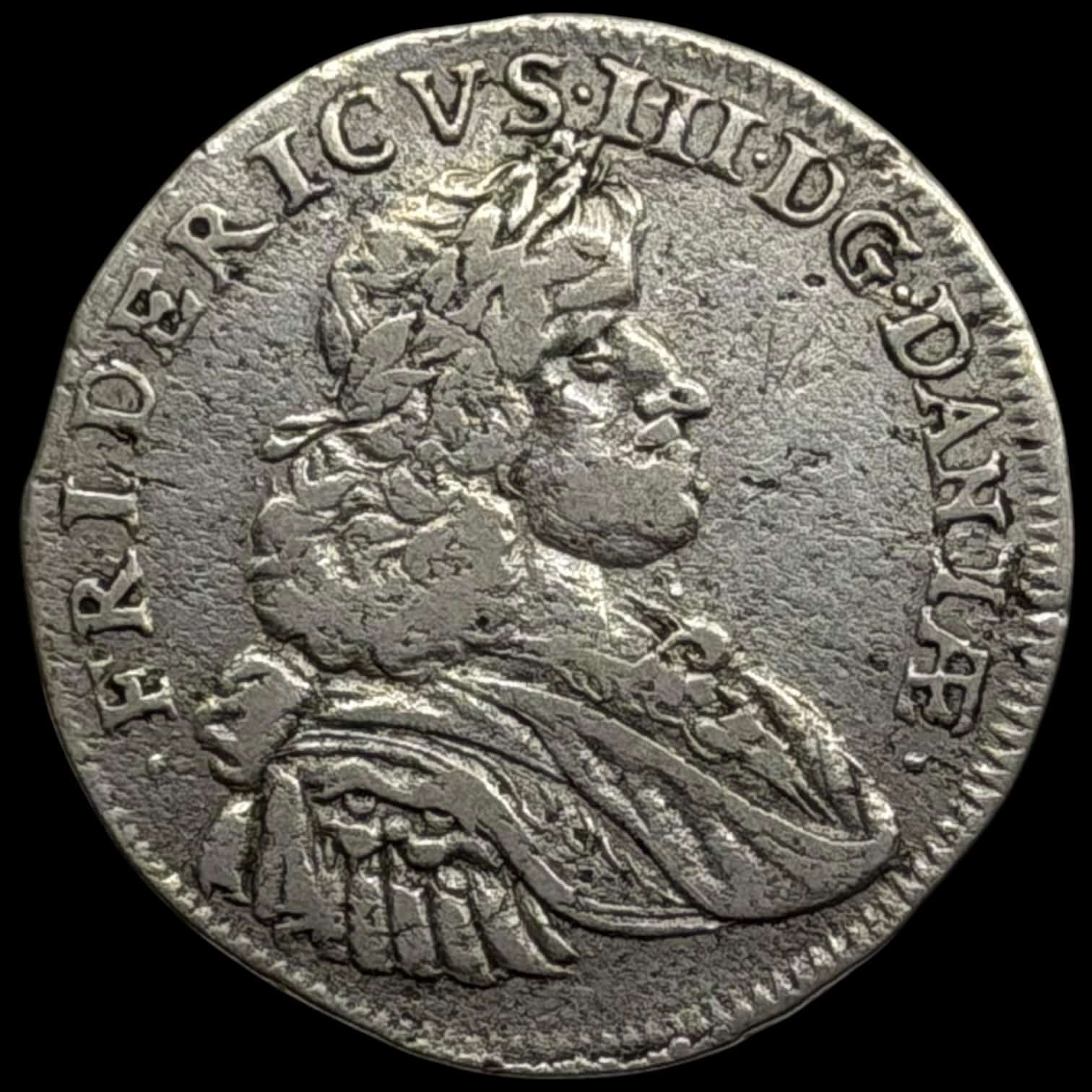 1666, 1 mark, Fre.III, Sieg 27, Hede 111, Kva. 1+-1 - Image 2