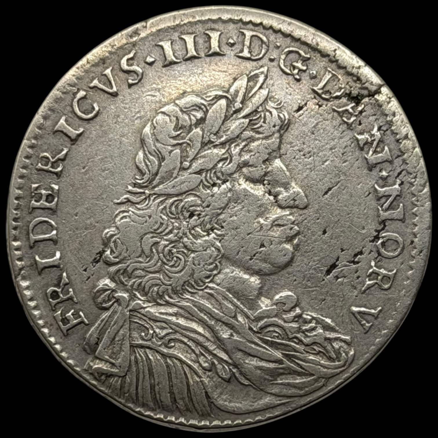 1665, 2 mark, Fre.III, Sieg 36.2, Hede 107A, Aag. 149.2, Kva. 1+-1 Blanketfejl, ex. BR 901/1118 2021 - Image 2