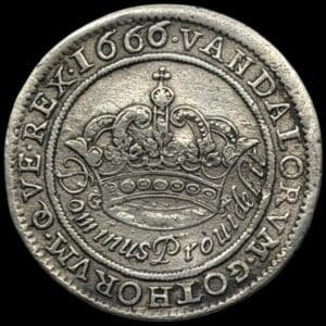 1666, 2 mark, Fre.III, Sieg 36.1, Hede 107A, Kva. 1+-1