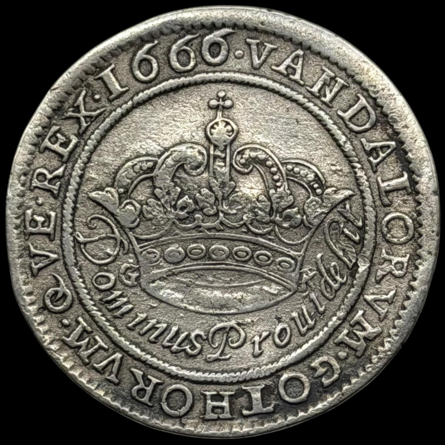 1666, 2 mark, Fre.III, Sieg 36.1, Hede 107A, Kva. 1+-1