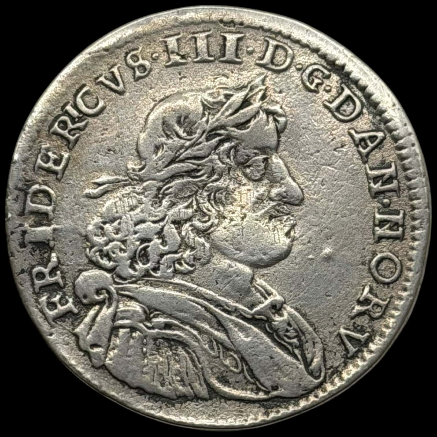 1666, 2 mark, Fre.III, Sieg 36.1, Hede 107A, Kva. 1+-1 - Image 2