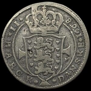1668, 2 mark, Fre.III, Sieg 40, Hede 115, Aag. 162.2, Kva. 1