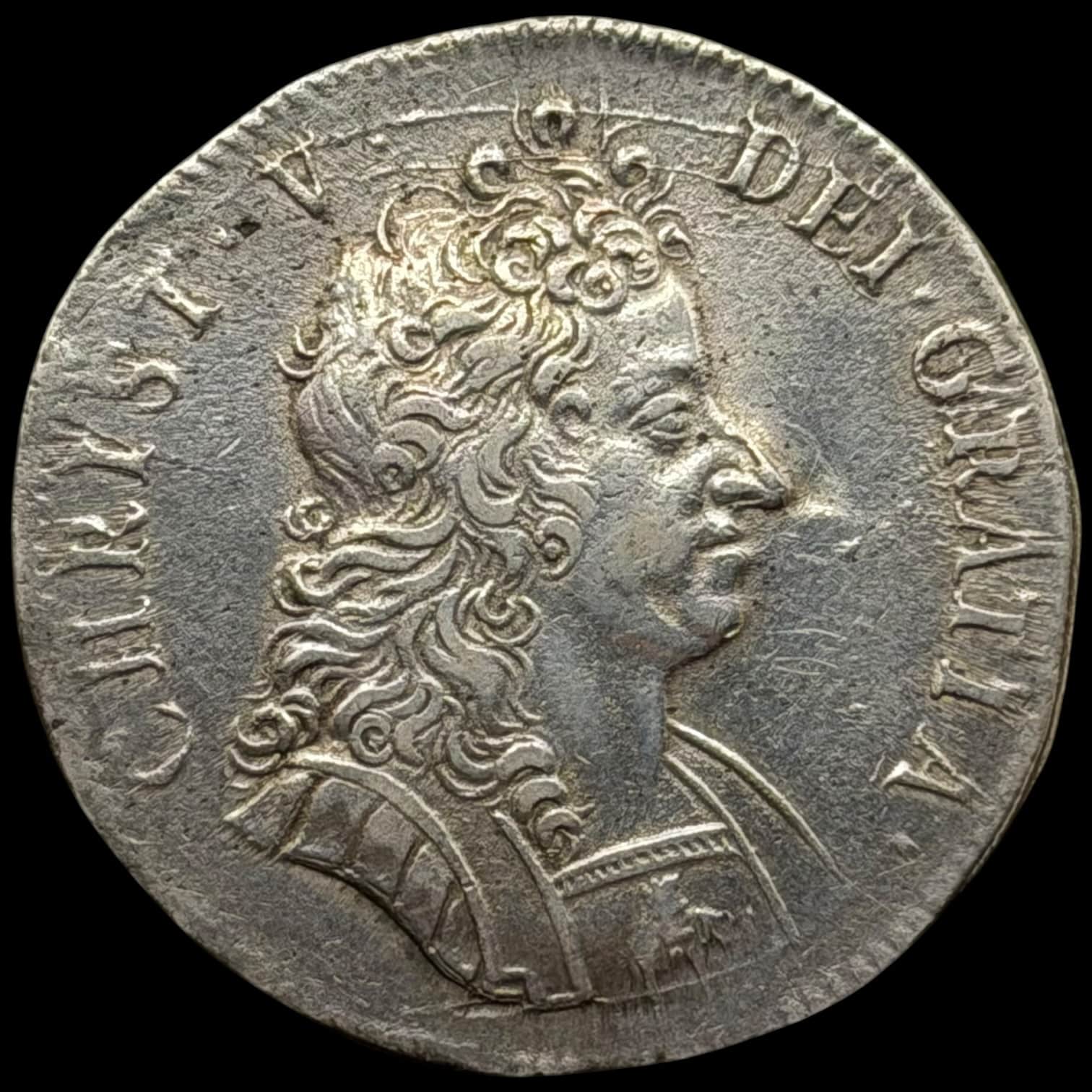 1694, Krone, Chr.V, Sieg 51.1, Hede 99A, Kva. 1+ renset - Image 2