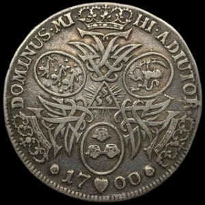 1700, krone, Fre.IV, Sieg 17, Hede 36, Kva. 1+
