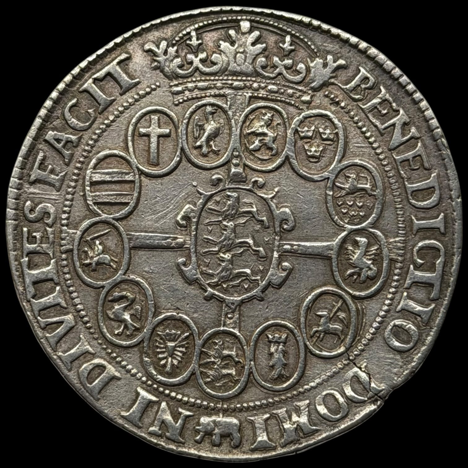 1624, 1 speciedaler, Chr.IV, Sieg 107.1, Hede 55A, Kva. 1+ svage monteringspor på rand - Image 2