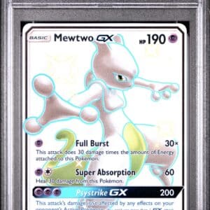 Pokemon TCG, 2019 Pokemon Sun and Moon Hidden Fates Shiny Vault Mewtwo Gx #SV59, PSA 10