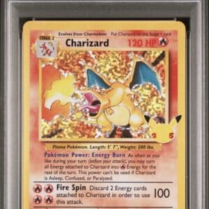 Pokemon TCG, 2021 Pokemon Sword and Shield Celebrations Classic Collection Base Set Holo Charizard #4, PSA 10