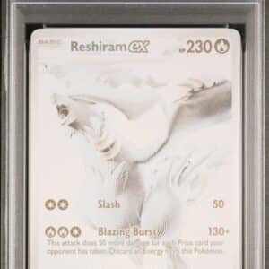 Pokemon TCG, 2025 Pokemon, Scarlet and Violet, White Flare Black White, Rare, Reshiram Ex #173, PSA 10