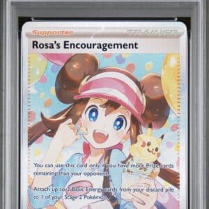 Pokemon TCG, 2026, Perfect Order – Por En – English, Speciel Illustration Rare, Holo, Rosa's Encouragement #123, PSA 10