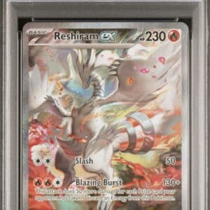Pokemon TCG, 2025 Pokemon, Scarlet and Violet, White Flare, Special Illustration Rare, Reshiram Ex #166, PSA 10