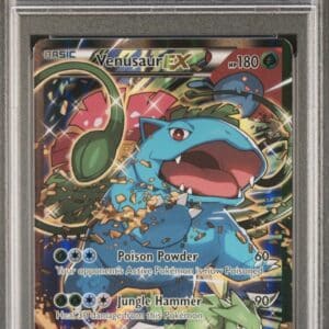 Pokemon TCG, 2014 Pokemon, XY Black Star Promo, Red and Blue Collection, Venusaur Ex #XY123, PSA 7, POP 1.091
