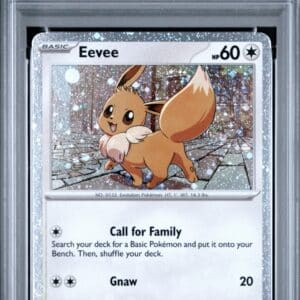 Pokemon TCG, 2025 Pokemon, Scarlet & Violet, Black Star Promos, Eevee, Cosmos/(Destined Rivals Single Blister Pack) #200, PSA 10, POP 197