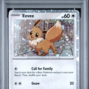 Pokemon TCG, 2025 Pokemon, Scarlet & Violet, Black Star Promos, Eevee, Cosmos/(Destined Rivals Single Blister Pack) #200, PSA 10, POP 197