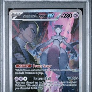 Pokemon TCG, 2025 Pokemon, Scarlet and Violet, Destined Rivals, Special Illustration Rare, Team Rocket's Mewtwo Ex #231, PSA 10