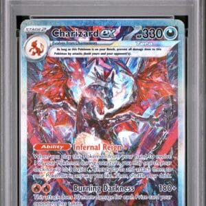 Pokemon TCG, 2024 Pokemon, Scarlet and Violet, Paldean Fates, Special Illustration Rare, Charizard Ex #234, PSA 8