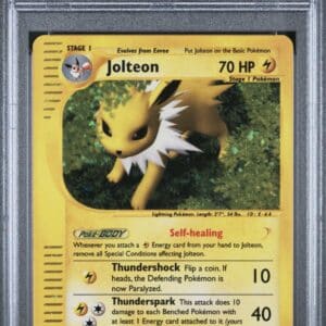 Pokemon TCG, 2003 Pokemon, Skyridge, Holo, Jolteon #H12, PSA 8, POP 132