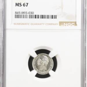 1910 VBP, 10 øre, Fre.VIII, Sieg 10.1, Hede 5, Kva. M, Graderet MS 67 af NGC