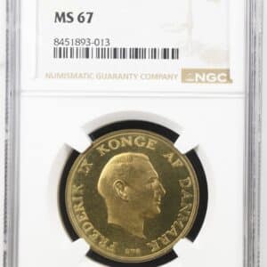 1959 C S, 2 kroner, Fre.IX, Sieg 4.2, Hede 5B, Kva. M, Graderet MS 67 af NGC "Single TOP POP"