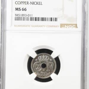 1941 N, 10 øre, Sieg 12.2, Hede 26B, Kva. M, Graderet MS 66 af NGC "Single TOP POP"
