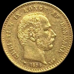 1898, 10 kroner, Chr.IX, Sieg 1.2, Hede 9B, 4,48 gram, 0.900 AU, Kva. 1+-01