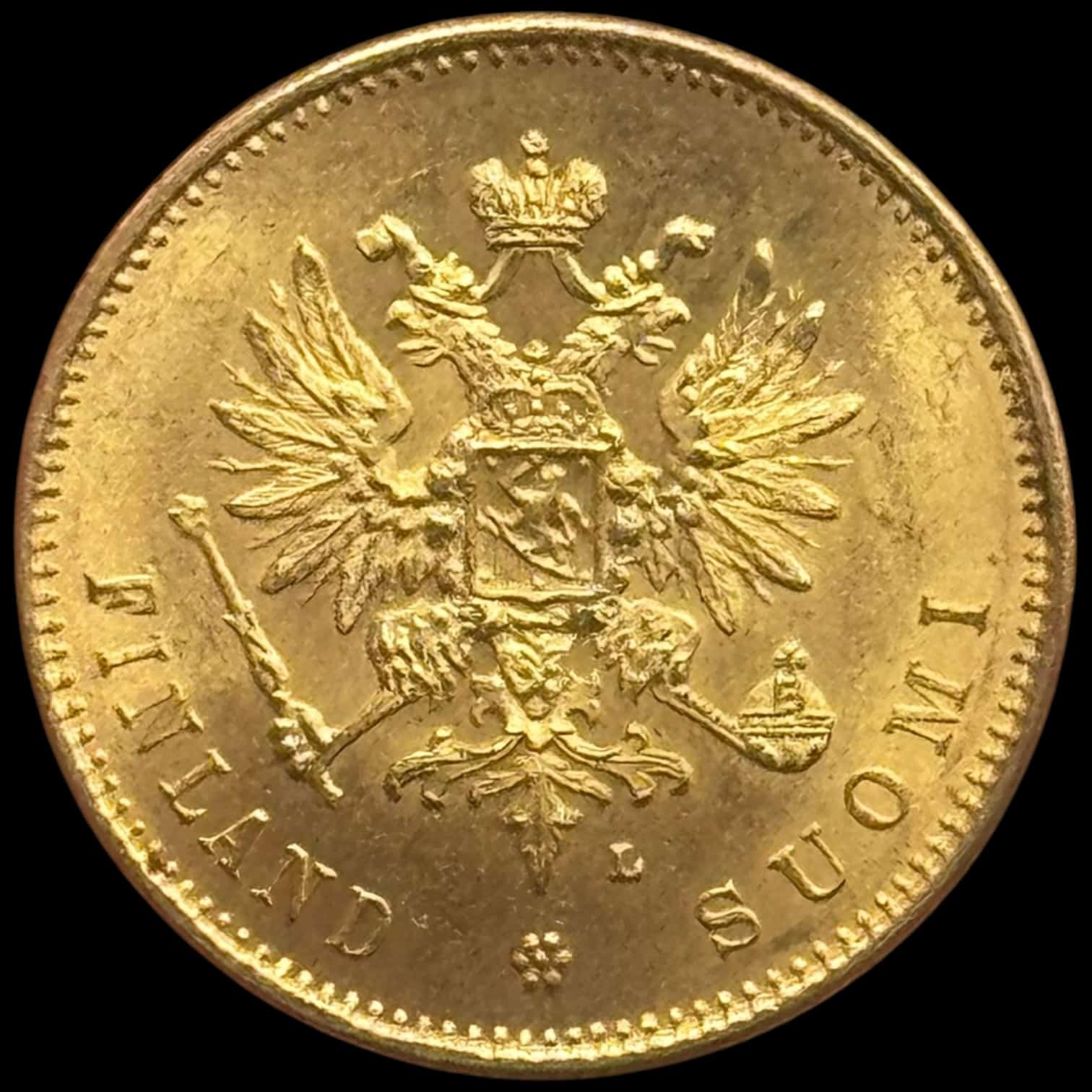 Finland, 20 Markkaa 1904 L, KM 9.2, Bitkin 612, Fr. 1, Kva. 0-01 - Image 2
